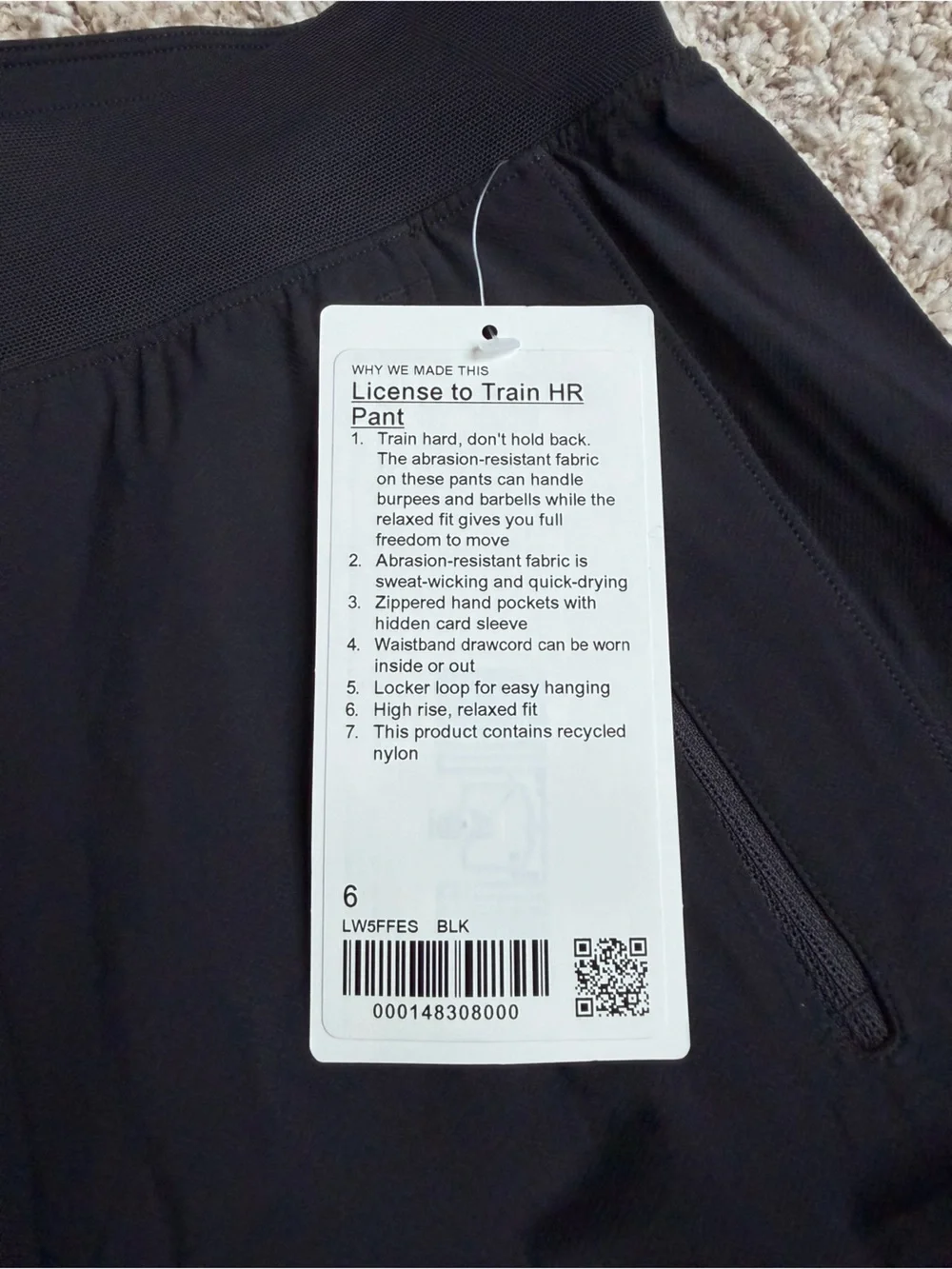 lululemon License to train pants
